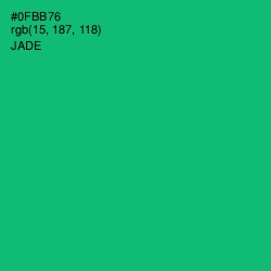 #0FBB76 - Jade Color Image