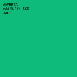 #0FBB7A - Jade Color Image