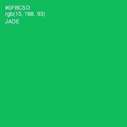 #0FBC5D - Jade Color Image