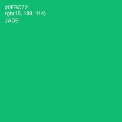 #0FBC72 - Jade Color Image