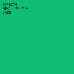 #0FBC74 - Jade Color Image