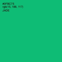 #0FBC75 - Jade Color Image