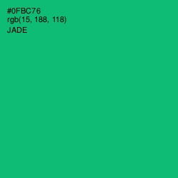 #0FBC76 - Jade Color Image