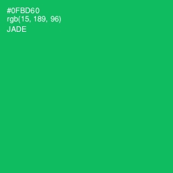 #0FBD60 - Jade Color Image
