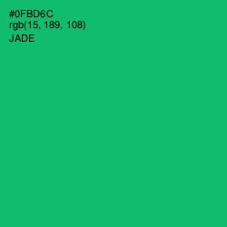 #0FBD6C - Jade Color Image