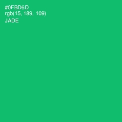 #0FBD6D - Jade Color Image