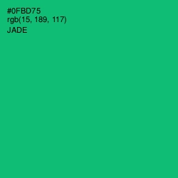 #0FBD75 - Jade Color Image