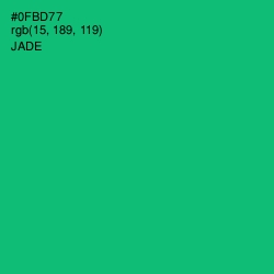 #0FBD77 - Jade Color Image