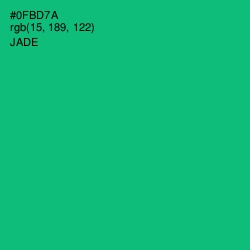 #0FBD7A - Jade Color Image