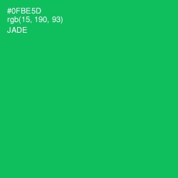 #0FBE5D - Jade Color Image