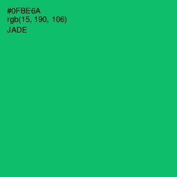 #0FBE6A - Jade Color Image