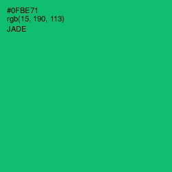 #0FBE71 - Jade Color Image