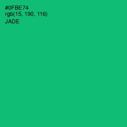 #0FBE74 - Jade Color Image