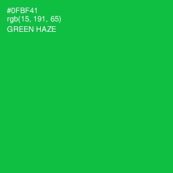 #0FBF41 - Green Haze Color Image