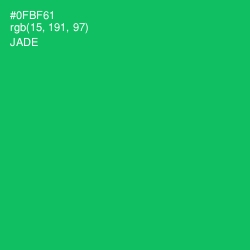 #0FBF61 - Jade Color Image