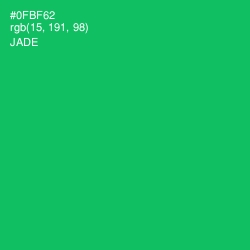 #0FBF62 - Jade Color Image