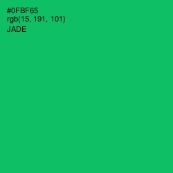 #0FBF65 - Jade Color Image