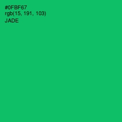 #0FBF67 - Jade Color Image