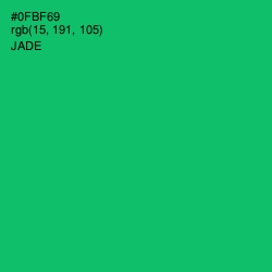 #0FBF69 - Jade Color Image