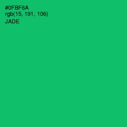 #0FBF6A - Jade Color Image