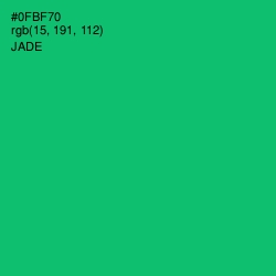 #0FBF70 - Jade Color Image