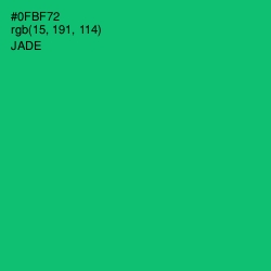 #0FBF72 - Jade Color Image