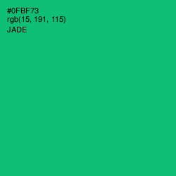 #0FBF73 - Jade Color Image