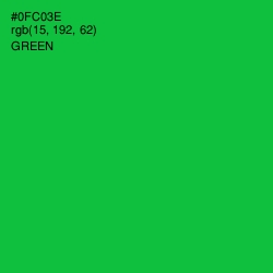 #0FC03E - Green Color Image