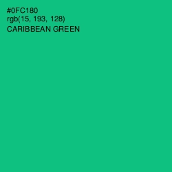 #0FC180 - Caribbean Green Color Image