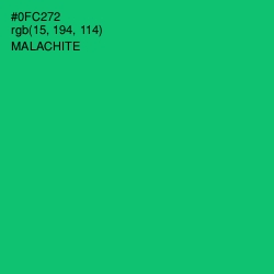 #0FC272 - Malachite Color Image