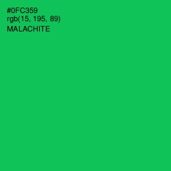 #0FC359 - Malachite Color Image