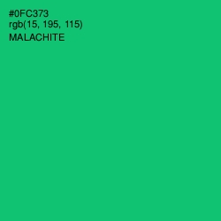 #0FC373 - Malachite Color Image