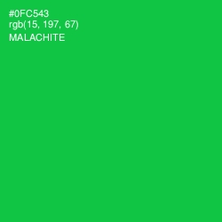 #0FC543 - Malachite Color Image