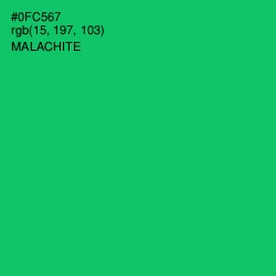#0FC567 - Malachite Color Image
