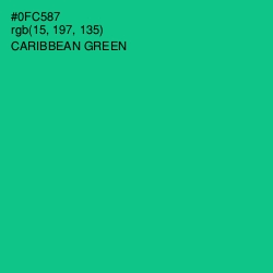 #0FC587 - Caribbean Green Color Image
