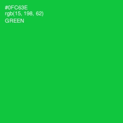 #0FC63E - Green Color Image