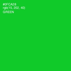 #0FCA28 - Green Color Image
