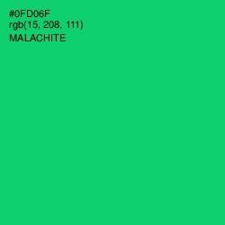 #0FD06F - Malachite Color Image