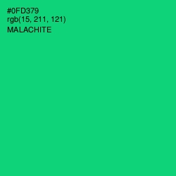 #0FD379 - Malachite Color Image