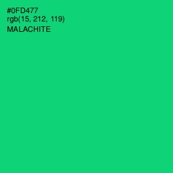#0FD477 - Malachite Color Image