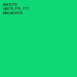 #0FD775 - Malachite Color Image