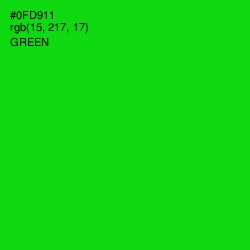 #0FD911 - Green Color Image