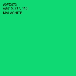 #0FD973 - Malachite Color Image