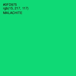 #0FD975 - Malachite Color Image