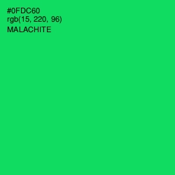 #0FDC60 - Malachite Color Image