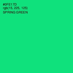 #0FE17D - Spring Green Color Image