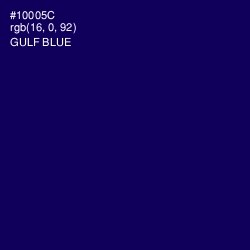 #10005C - Gulf Blue Color Image