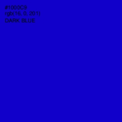 #1000C9 - Dark Blue Color Image