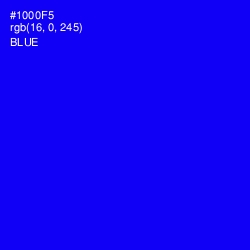 #1000F5 - Blue Color Image