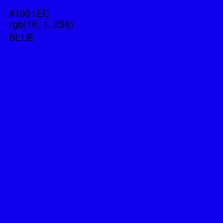 #1001EC - Blue Color Image